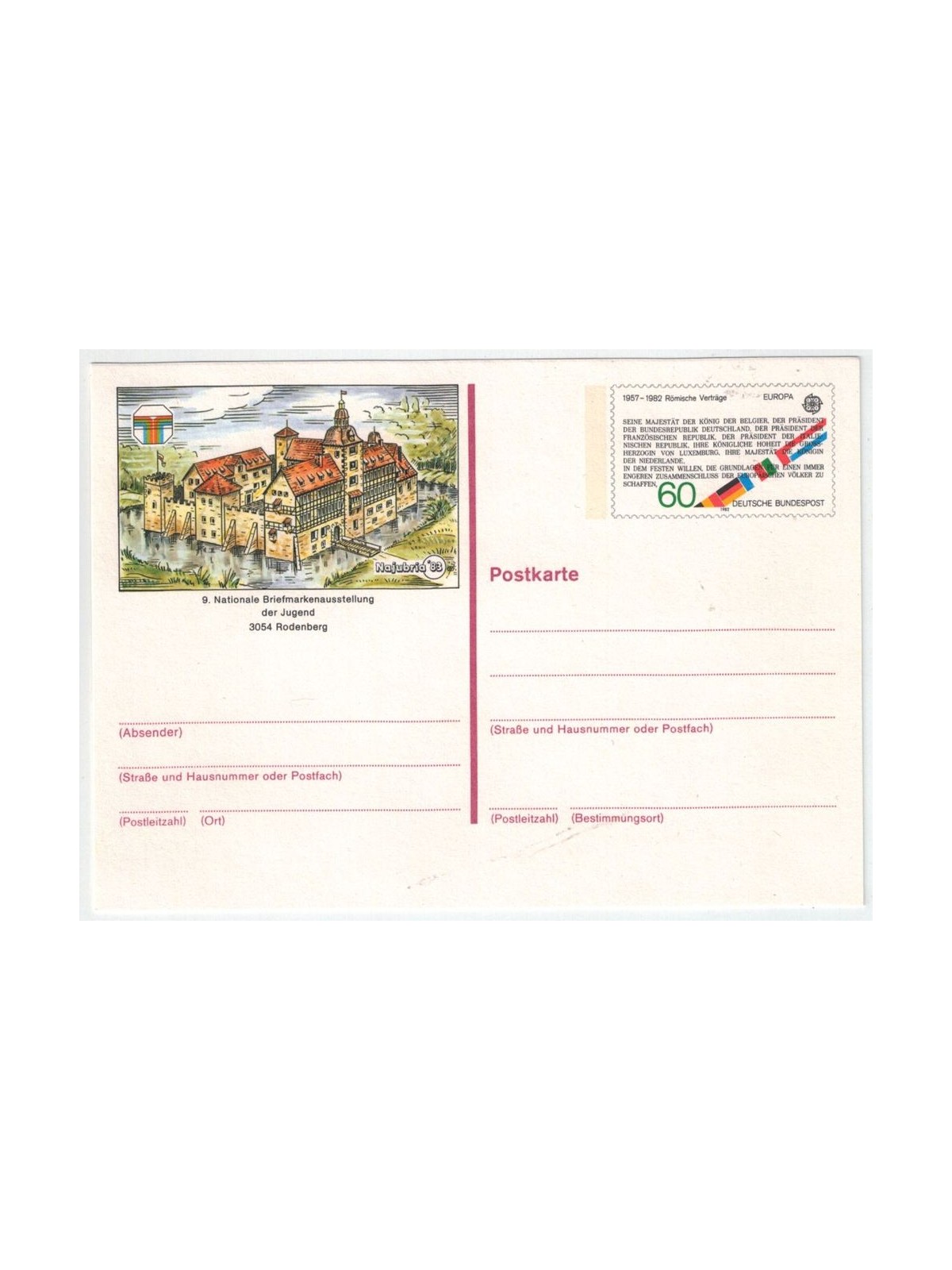 GERMANIA BRD 1983 Cartolina commemorativa Najubria 83