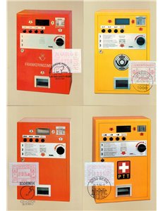 Esposizione filatelica Essen 84 N° 8 Maxi Card Francobolli automatici