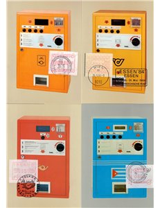 Esposizione filatelica Essen 84 N° 8 Maxi Card Francobolli automatici