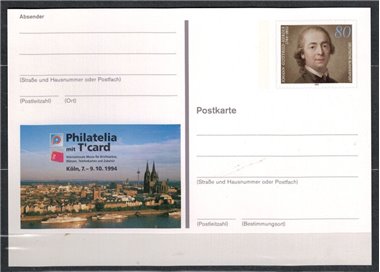 GERMANY FRG 1994 Commemorative postcard Philatelia