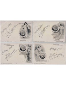 Giuseppe Verdi e le sue Opere principali, lotto di 11 cartoline non viaggiate