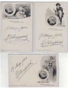 Giuseppe Verdi e le sue Opere principali, lotto di 11 cartoline non viaggiate