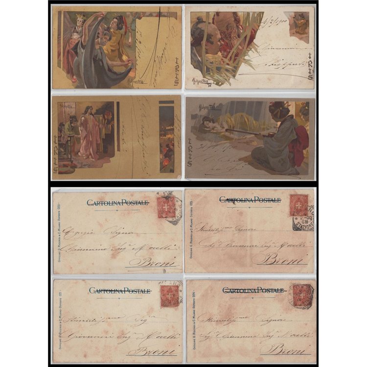 Opera Iris, lotto di 12 cartoline viaggiate
