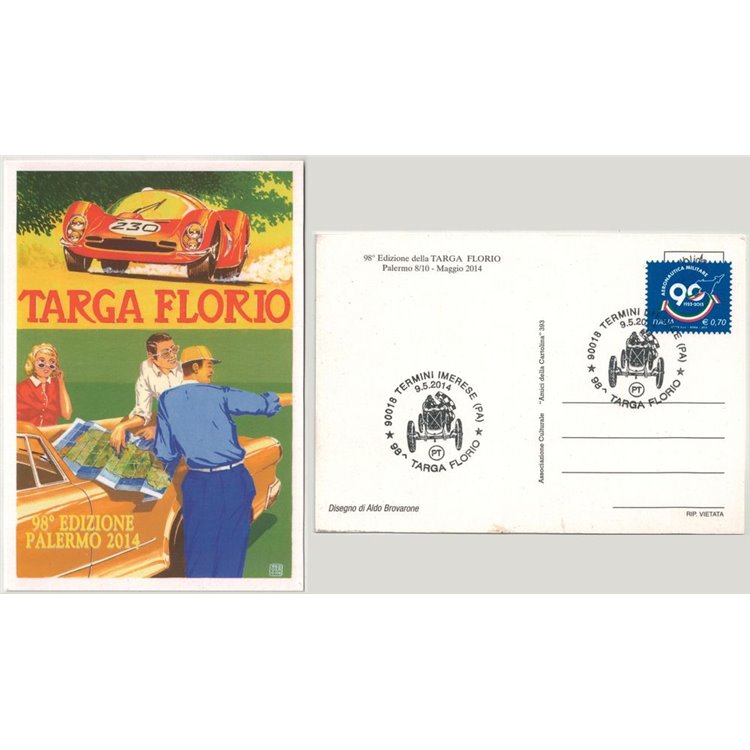 ITALY 2014 Official Postcard 98th Targa Florio