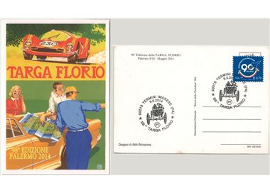 ITALIA 2014 Cartolina Ufficiale 98ª Targa Florio
