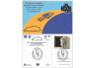 POSTCARD National Philatelic Exhibition Palermo 14