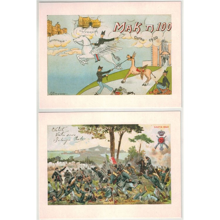BICENTENARIO SCUOLA MILITARE NUNZIATELLA 18 Cartoline celebrative