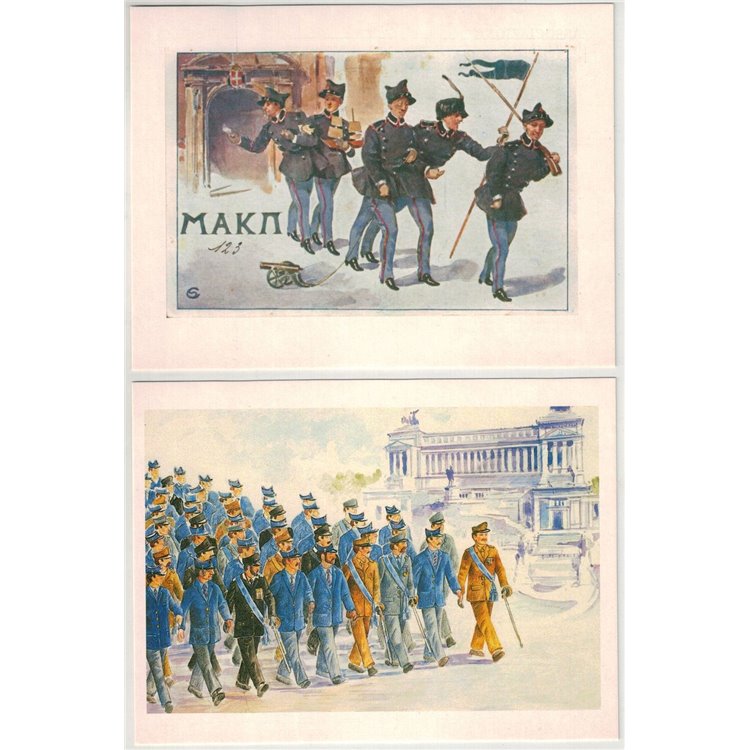 BICENTENARIO SCUOLA MILITARE NUNZIATELLA 18 Cartoline celebrative