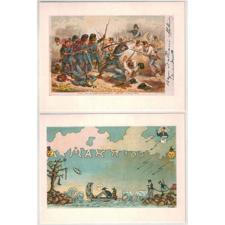 BICENTENARIO SCUOLA MILITARE NUNZIATELLA 18 Cartoline celebrative