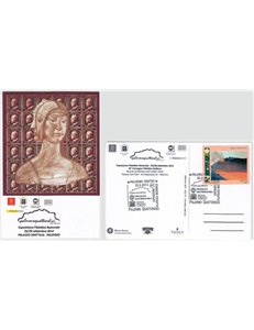 CARTOLINA Esposizione filatelica nazionale Palermo 14 26-09