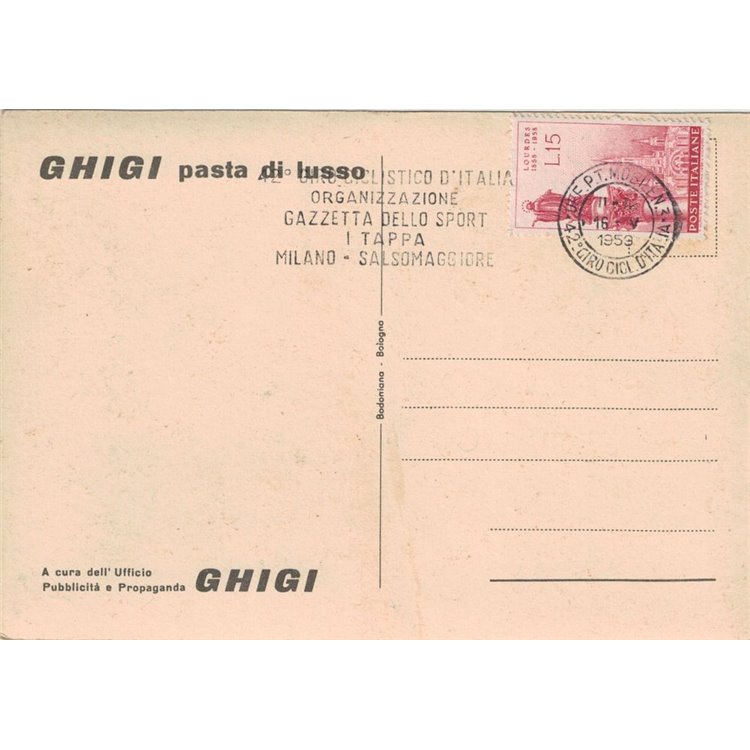 ITALIA 1959 42° Giro d'Italia - Giro completo su 22 cartoline