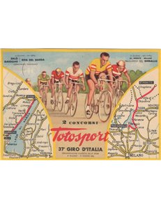 ITALY 1954 37th Giro d'Italia - Complete Tour on 23 postcards