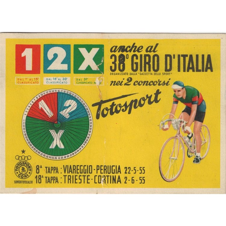 ITALIA 1954 37° Giro d'Italia - Giro completo su 23 cartoline