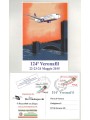 Postcard 124th Veronafil, Ryanair special courier flight Palermo-Verona