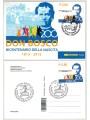 CARTOLINA Bicentenario della nascita di Don Bosco con annullo 1° giorno