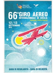 ITALIA 2015 Cartolina 66° Giro Aereo Internazionale di Sicilia