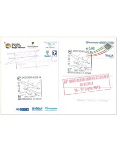 ITALIA 2016 Cartolina 67° Giro Aereo Internazionale di Sicilia