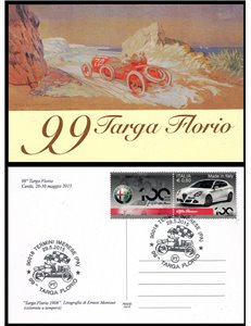 ITALIA 2015 Cartolina Ufficiale 99ª Targa Florio