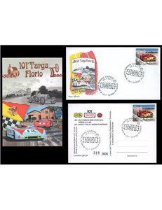 ITALY 2017 Official Postcard + Envelope 101st Targa Florio