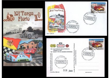 ITALIA 2017 Cartolina + Busta Ufficiali 101ª Targa Florio