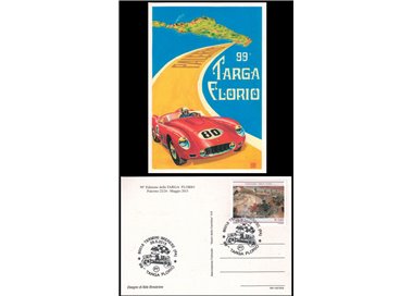 ITALY 2015 Official Postcard 99th Targa Florio Brovarone 2 edition