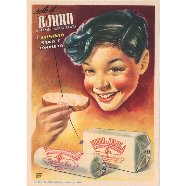 POSTCARD Burro Maghenzani (S. Secondo Parmense) 1948