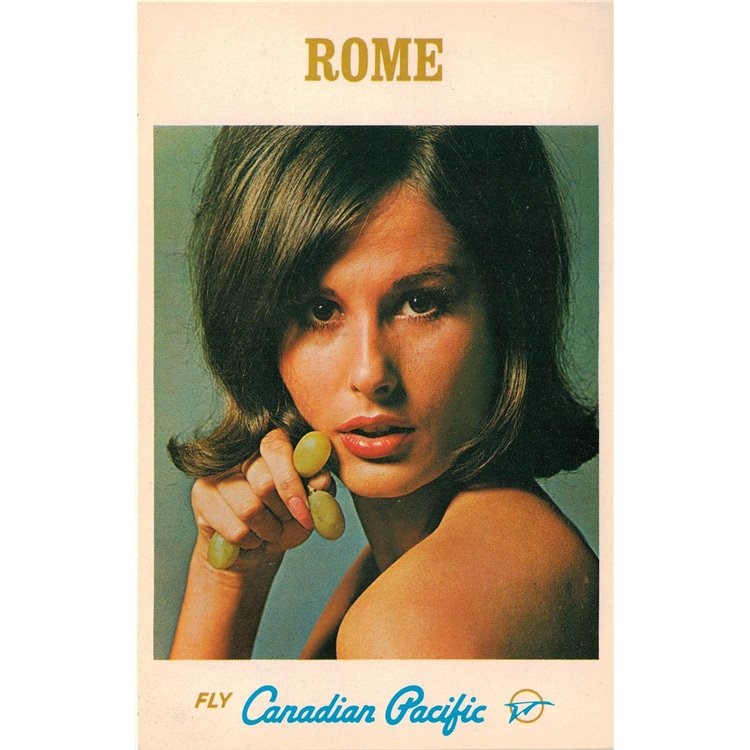POSTCARD Fly Canadian Pacific (Rome)