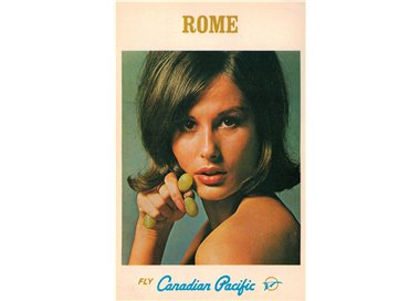 POSTCARD Fly Canadian Pacific (Rome)