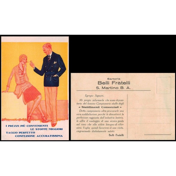 CARTOLINA Sartoria Belli Fratelli (S. Martino B. A.)