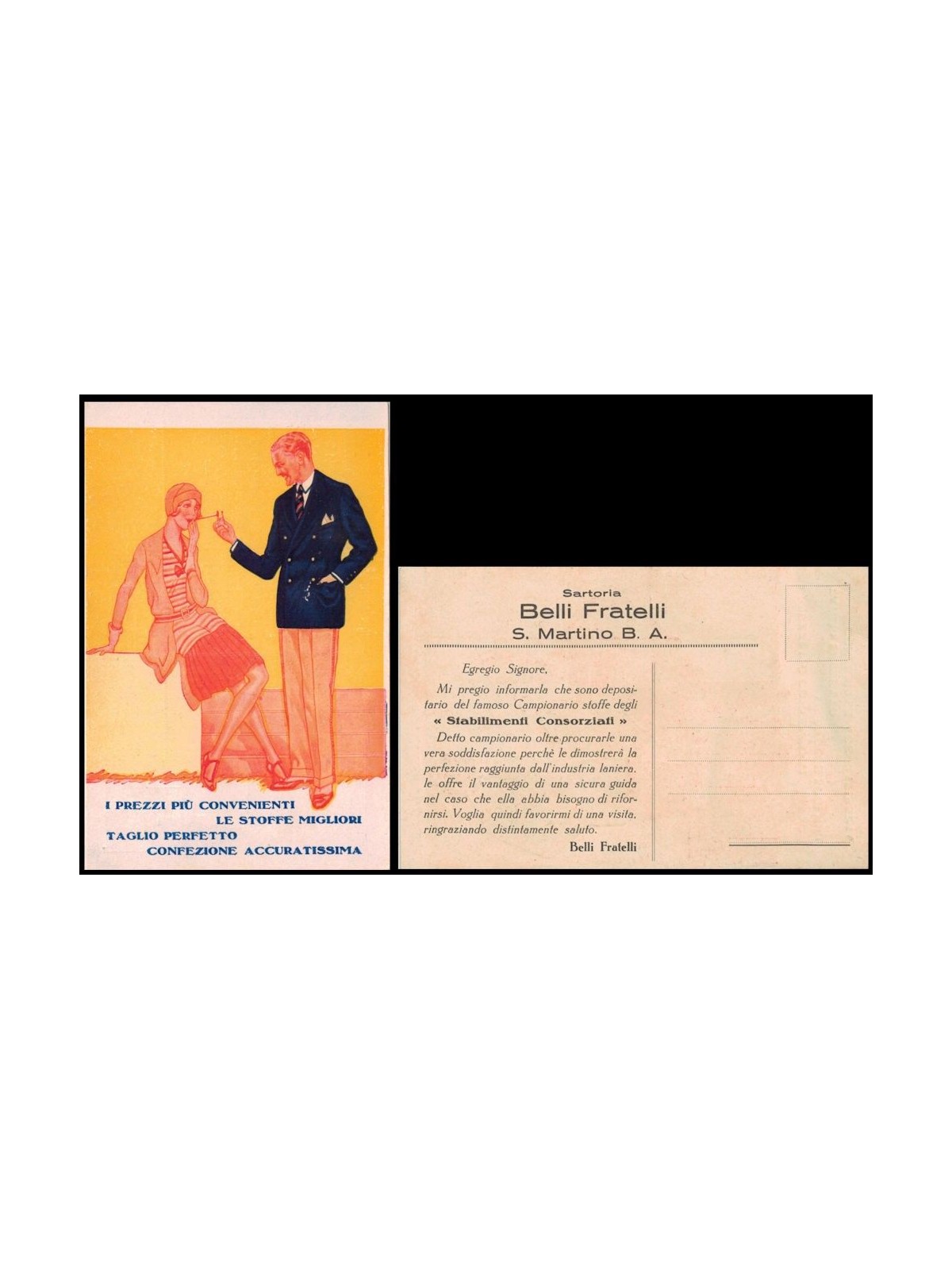 POSTCARD Sartoria Belli Fratelli (S. Martino BA)