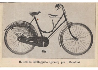 CARTOLINA Rustici, Il sellino Molleggiato Igienico per i Bambini (Milano)