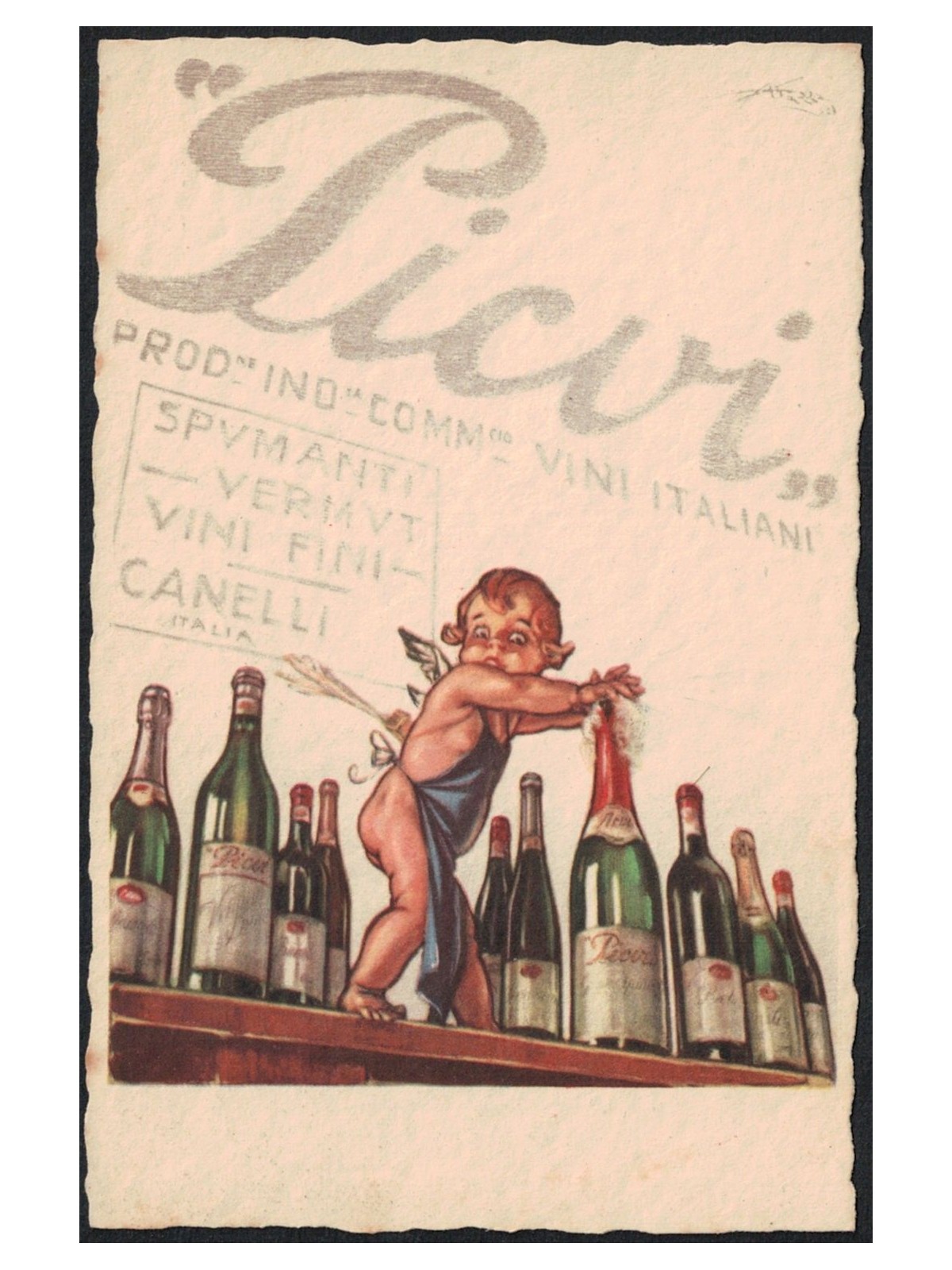 POSTCARD Picvi, Pugni & Coppo (Bergamo - Milan - Canelli)
