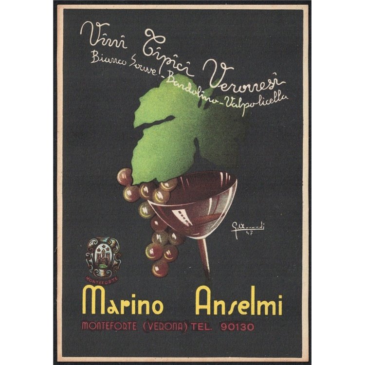 CARTOLINA Vini Tipici Veronesi, Marino Anselmi (Monteforte)