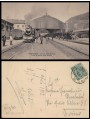 POSTCARD Ventimiglia station, train arriving from France