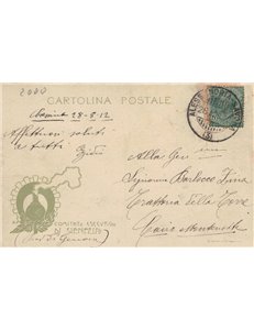 CARTOLINA I Ferrovieri Italiani (Pro Famiglie dei Caduti e Feriti in Guerra)