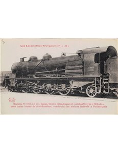 POSTCARD Les Locomotives Françaises, Mikado Locomotive 1075