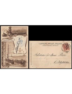 POSTCARD Railway Brigade of Engineers (round boxed cancellation)