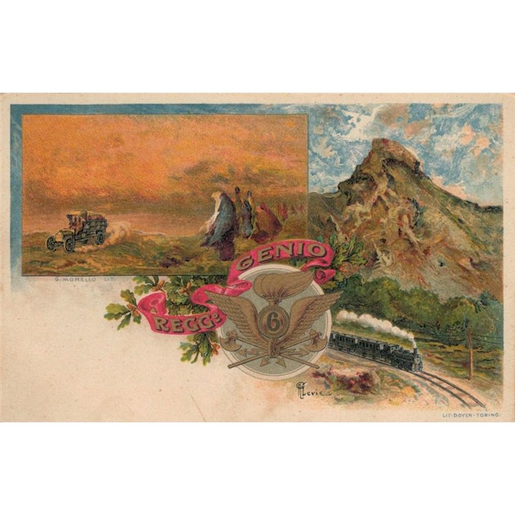 CARTOLINA 6° Reggimento Genio (Ferrovieri)