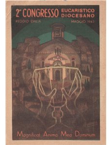 CARTOLINA 2° Congresso Eucaristico Diocesano (Reggio Emilia 1947)