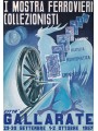 CARTOLINA 1ª Mostra Ferrovieri Collezionisti (Gallarate 1957)
