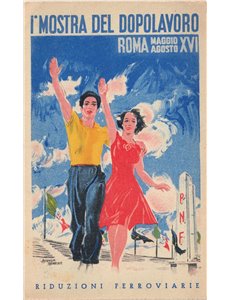 CARTOLINA 1ª Mostra del Dopolavoro (Roma 1938)