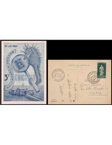CARTOLINA 3° Raduno Filatelico (Senigallia 1950)