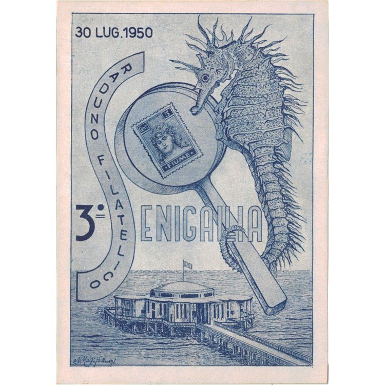 CARTOLINA 3° Raduno Filatelico (Senigallia 1950)