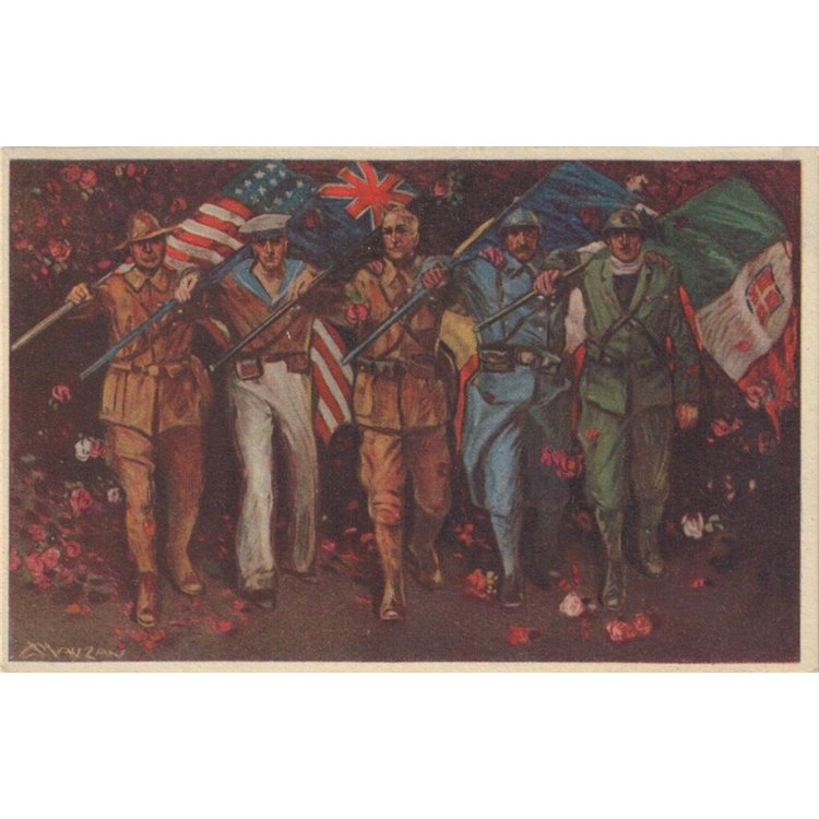 POSTCARD World War I, The Victors (1919)