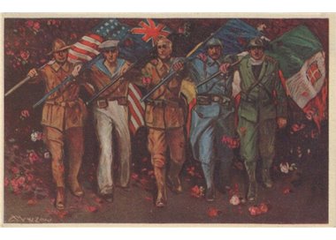 POSTCARD World War I, The Victors (1919)