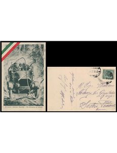 CARTOLINA Il nostro valoroso Esercito, alla distruzione dei reticolati (1916)