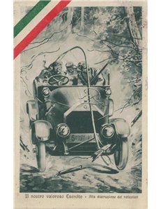 CARTOLINA Il nostro valoroso Esercito, alla distruzione dei reticolati (1916)