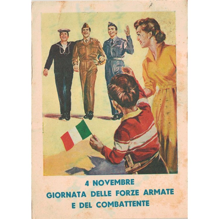 CARTOLINA Giornata delle Forze Armate e del Combattente (1958)