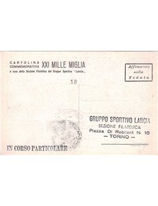 CARTOLINA 21ª Edizione della Mille Miglia, Alberto Ascari (1954)
