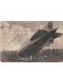 CARTOLINA Dirigibile Zeppelin L49 catturato dai francesi (1917)